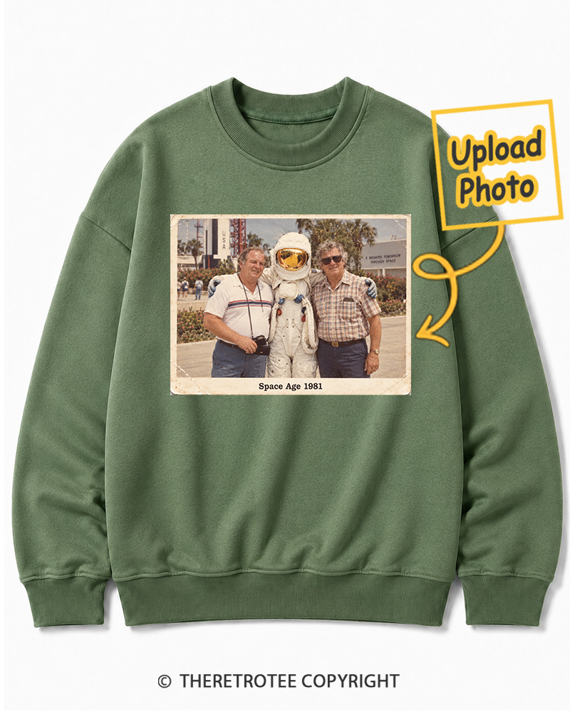 TheRetroTee Personalized Space Age 1981 Sweatshirt