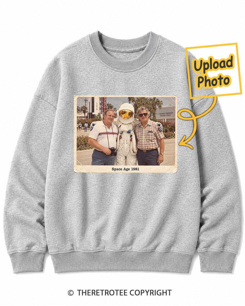 TheRetroTee Personalized Space Age 1981 Sweatshirt