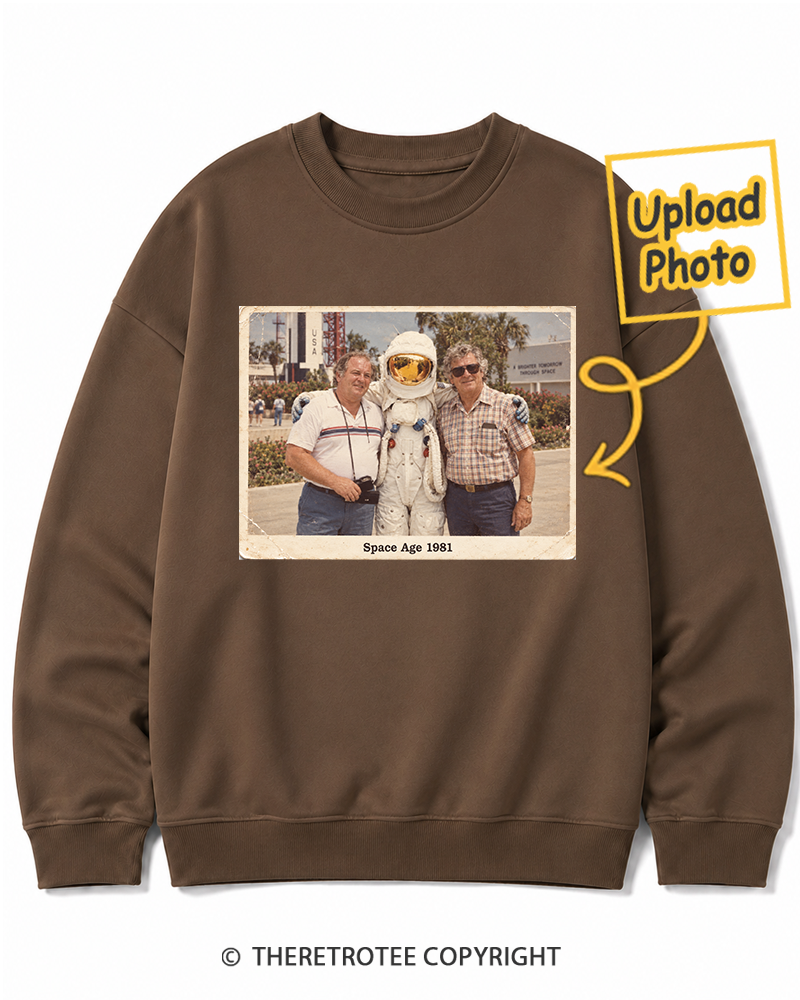 TheRetroTee Personalized Space Age 1981 Sweatshirt
