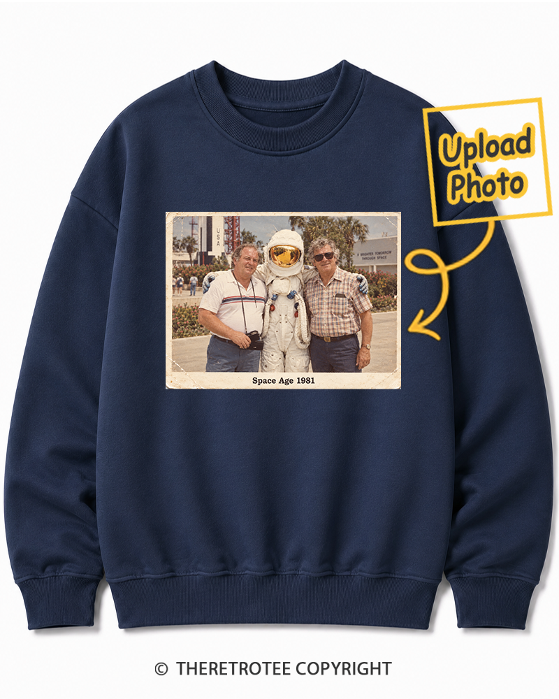 TheRetroTee Personalized Space Age 1981 Sweatshirt