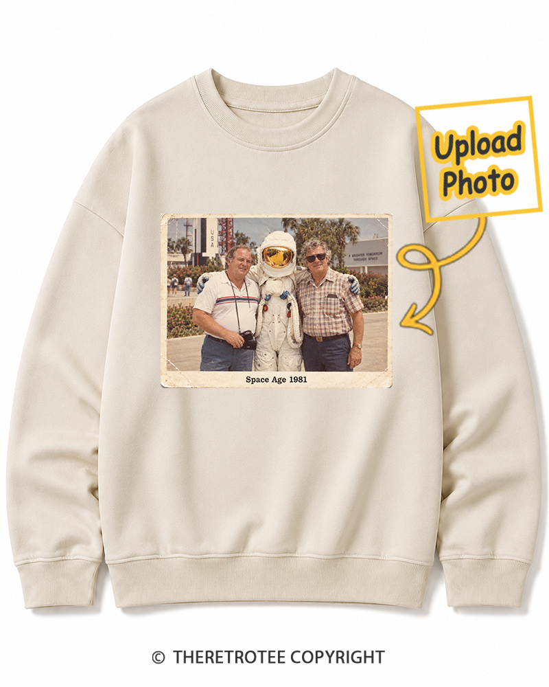 TheRetroTee Personalized Space Age 1981 Sweatshirt