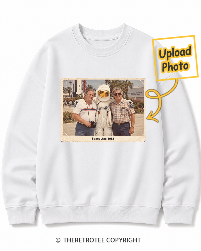 TheRetroTee Personalized Space Age 1981 Sweatshirt