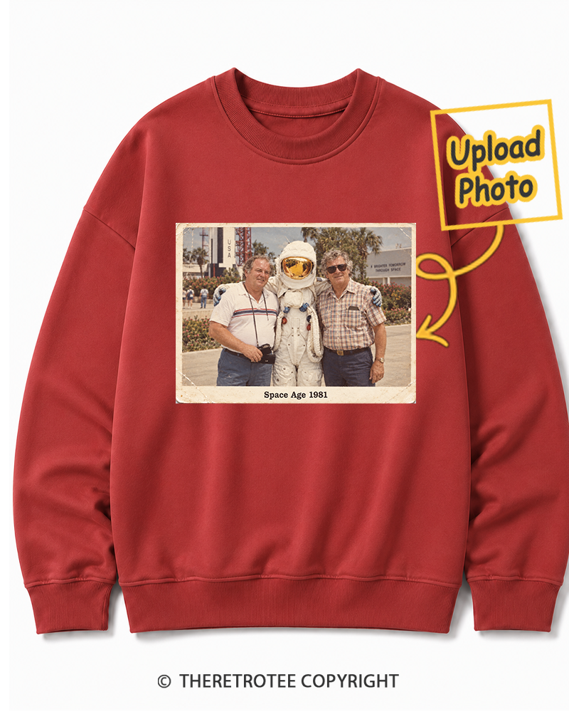 TheRetroTee Personalized Space Age 1981 Sweatshirt