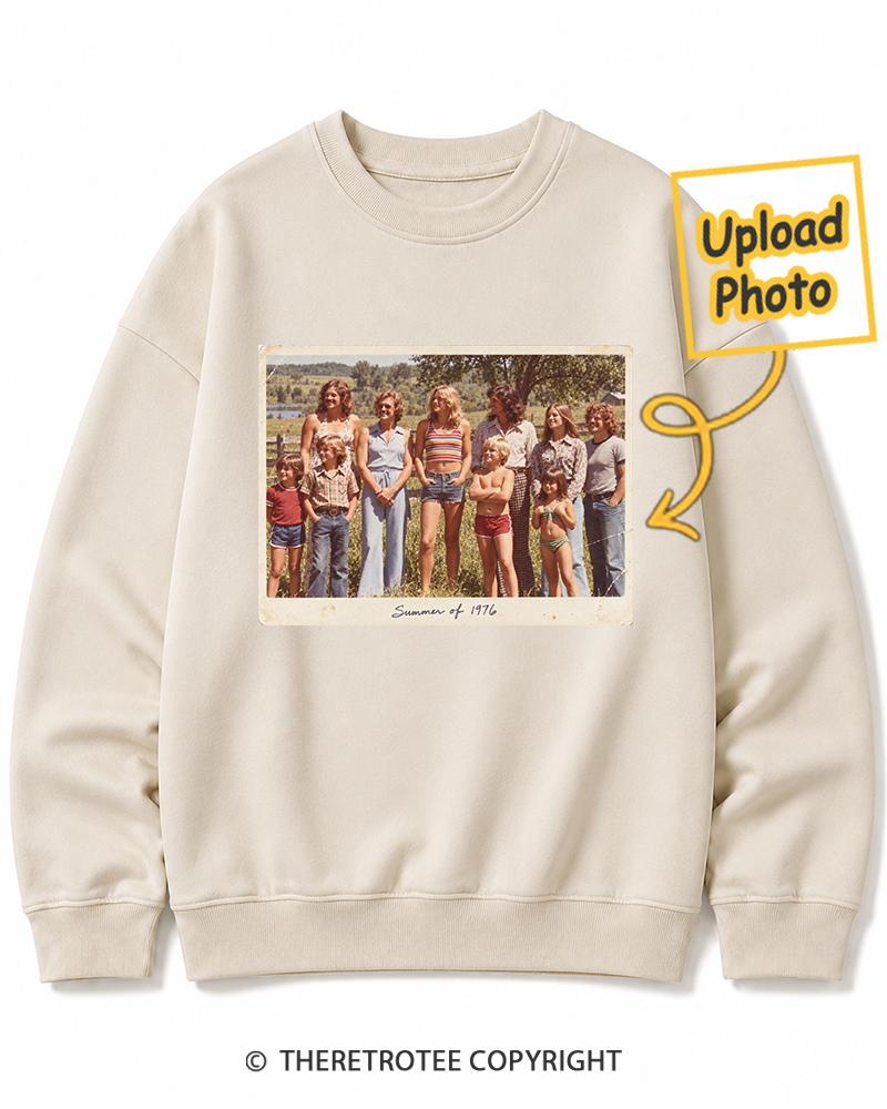 TheRetroTee Personalized Summer of 1976 Sweatshirt
