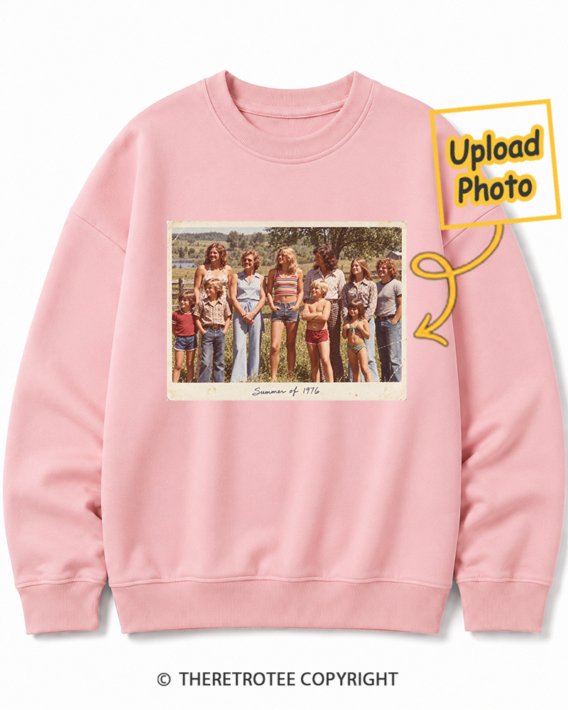 TheRetroTee Personalized Summer of 1976 Sweatshirt