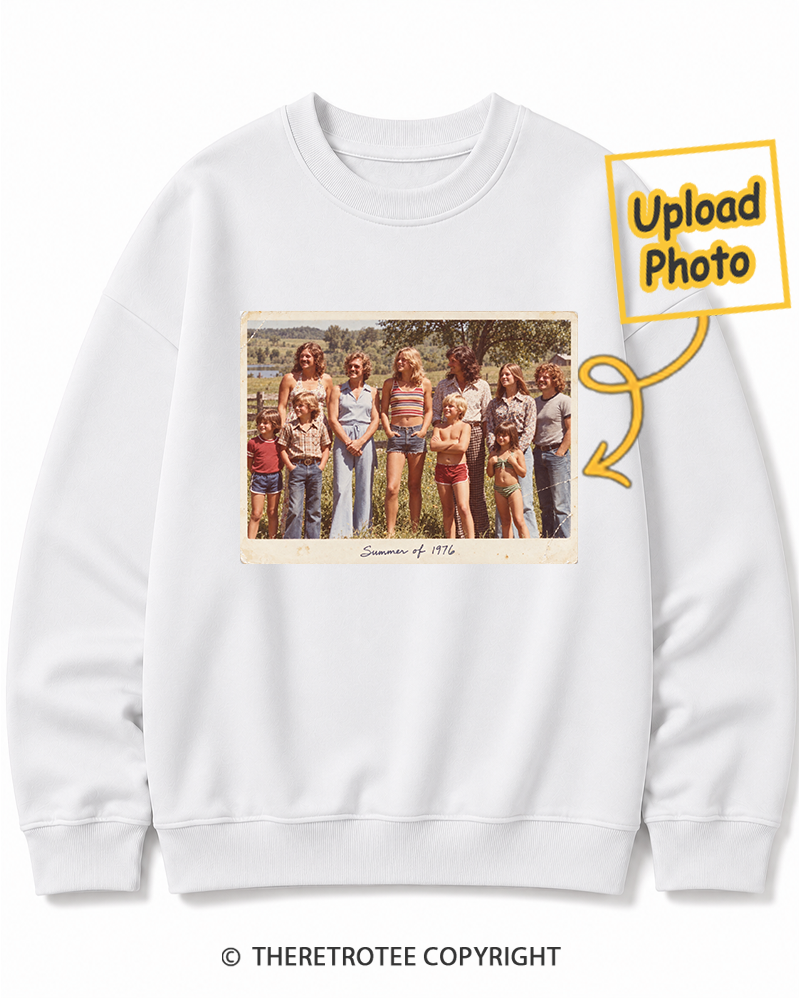 TheRetroTee Personalized Summer of 1976 Sweatshirt
