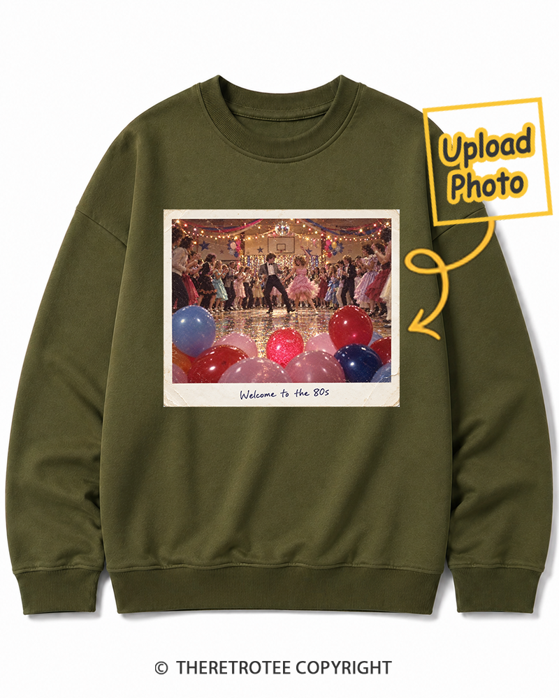 TheRetroTee Personalized Welcome to the 80s 1980 Sweatshirt