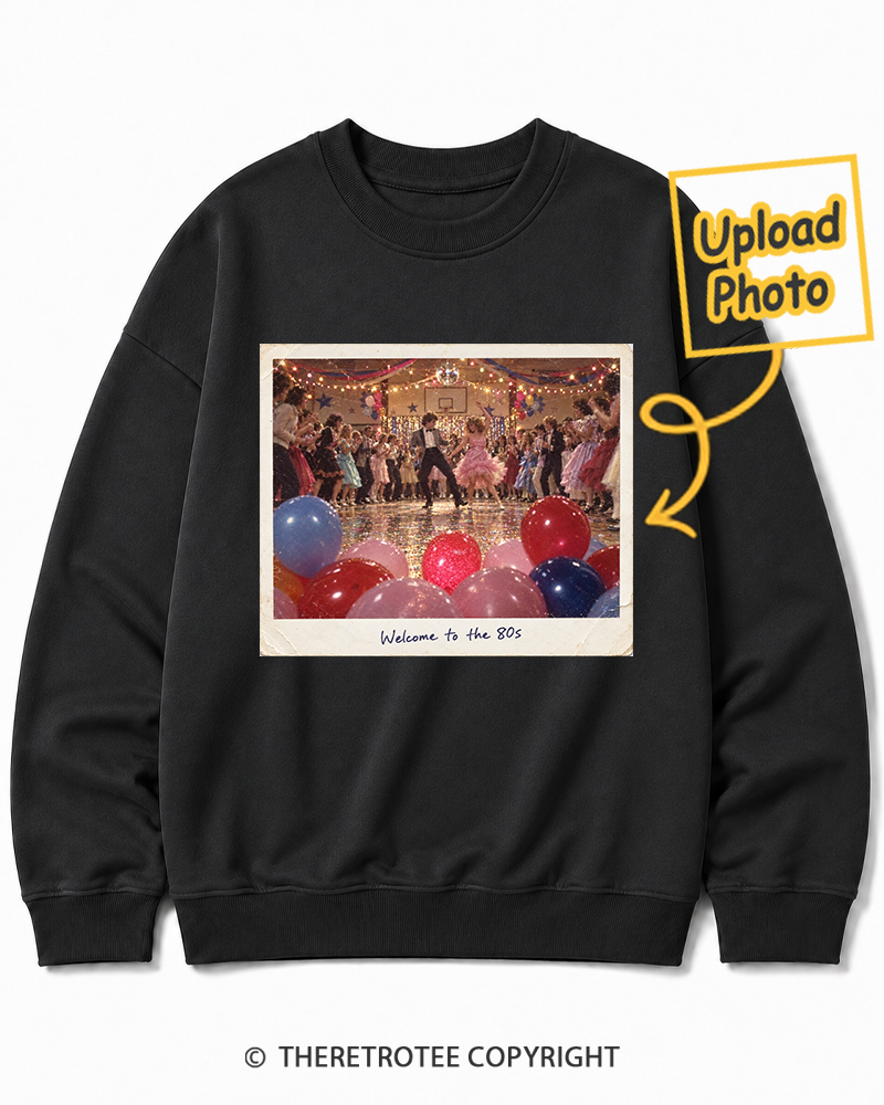 TheRetroTee Personalized Welcome to the 80s 1980 Sweatshirt
