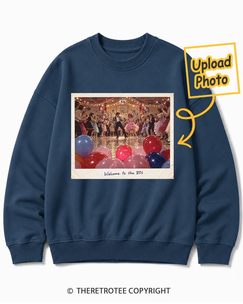 TheRetroTee Personalized Welcome to the 80s 1980 Sweatshirt