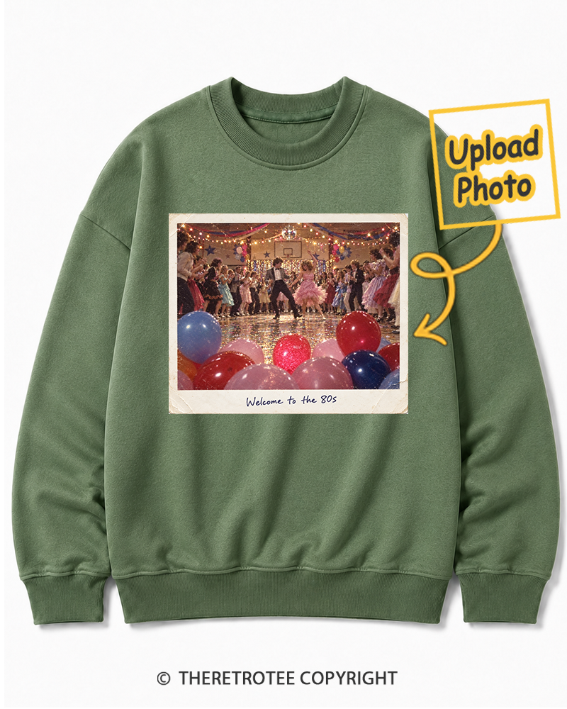 TheRetroTee Personalized Welcome to the 80s 1980 Sweatshirt