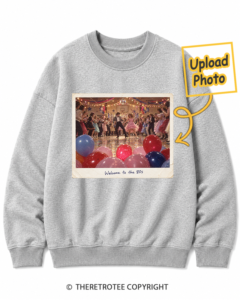 TheRetroTee Personalized Welcome to the 80s 1980 Sweatshirt