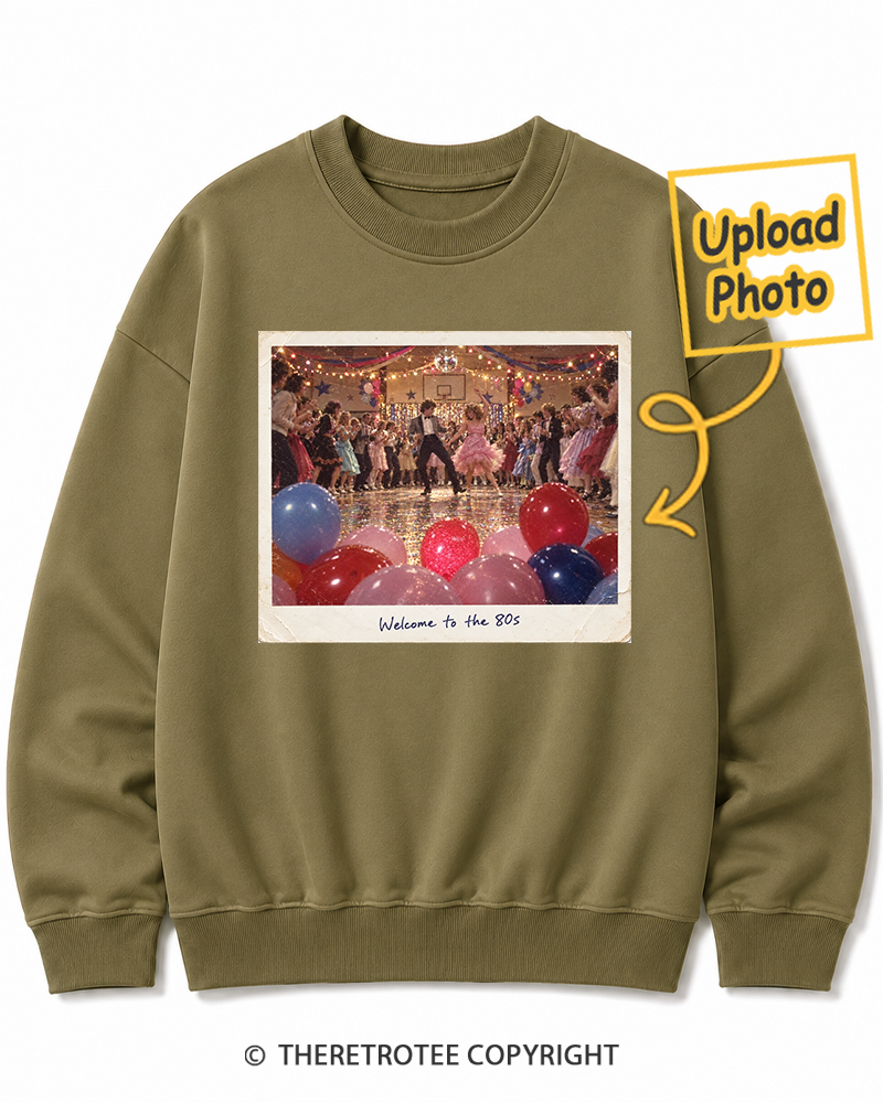 TheRetroTee Personalized Welcome to the 80s 1980 Sweatshirt