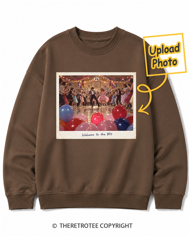 TheRetroTee Personalized Welcome to the 80s 1980 Sweatshirt