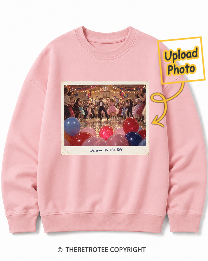 TheRetroTee Personalized Welcome to the 80s 1980 Sweatshirt