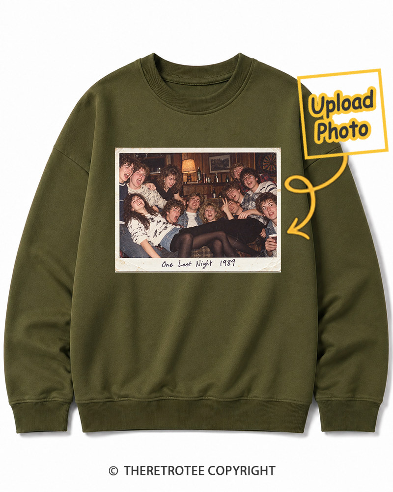 TheRetroTee Personalized One Last Night 1989 Sweatshirt