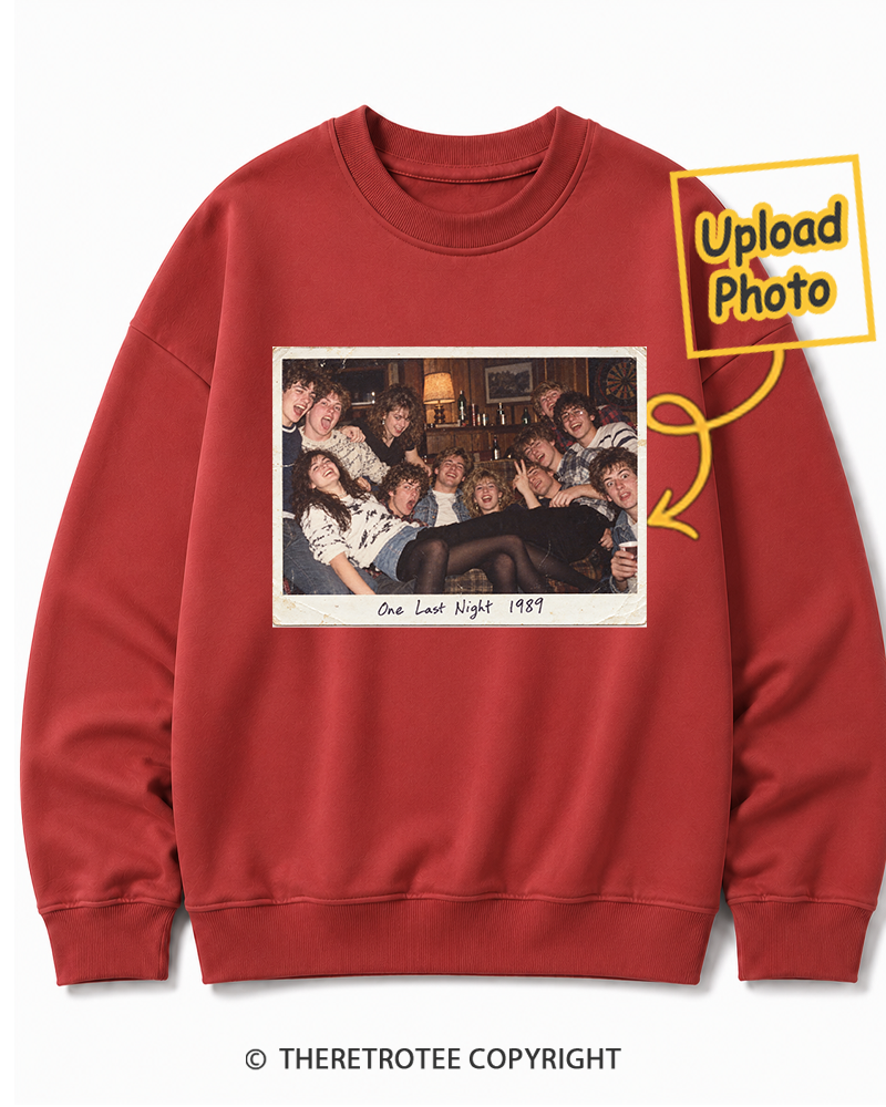 TheRetroTee Personalized One Last Night 1989 Sweatshirt
