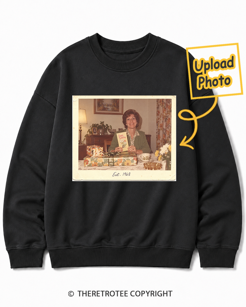 TheRetroTee Personalized Certified Classic 1968 Sweatshirt