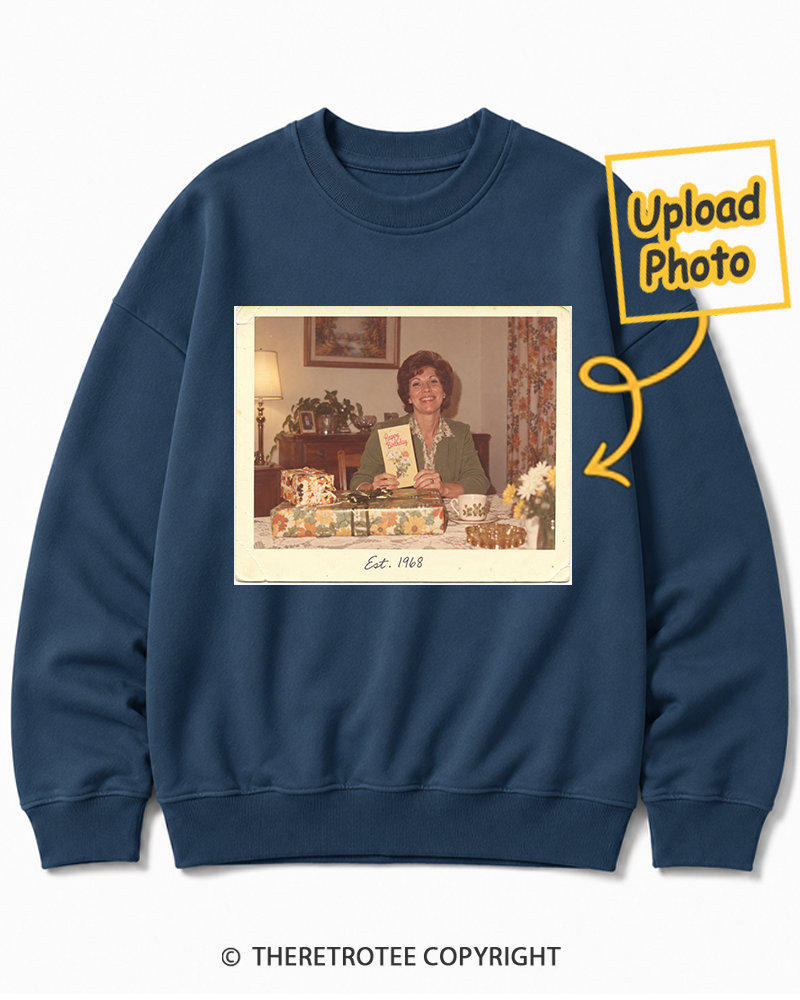 TheRetroTee Personalized Certified Classic 1968 Sweatshirt
