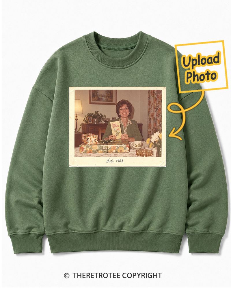 TheRetroTee Personalized Certified Classic 1968 Sweatshirt