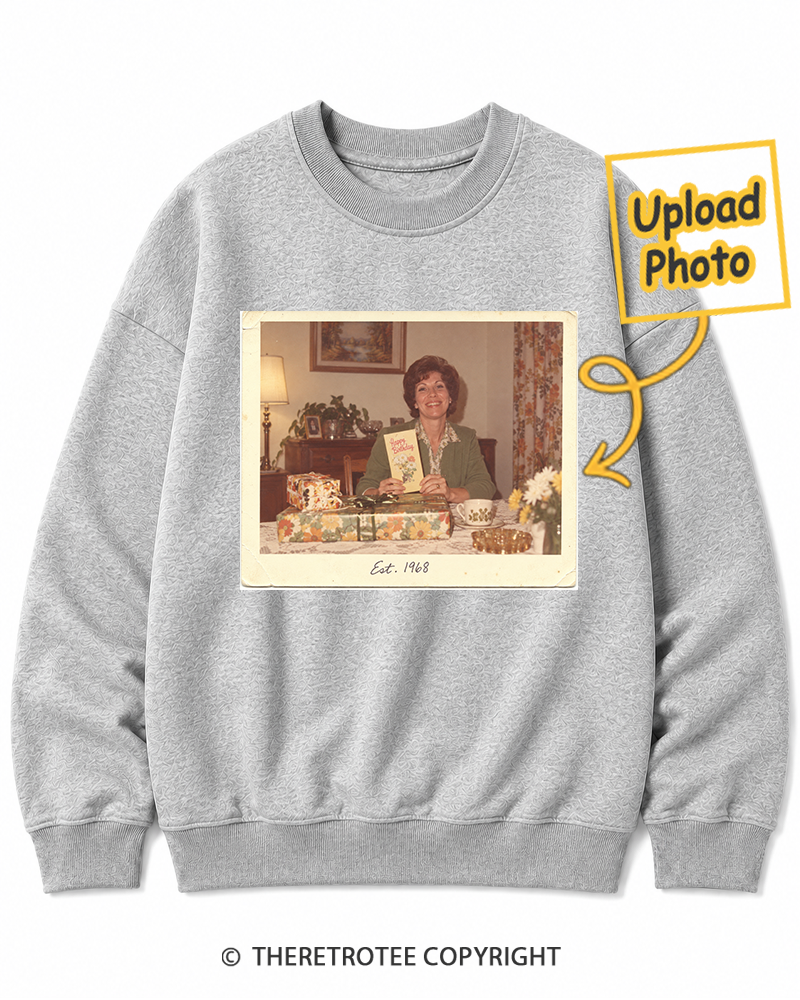 TheRetroTee Personalized Certified Classic 1968 Sweatshirt