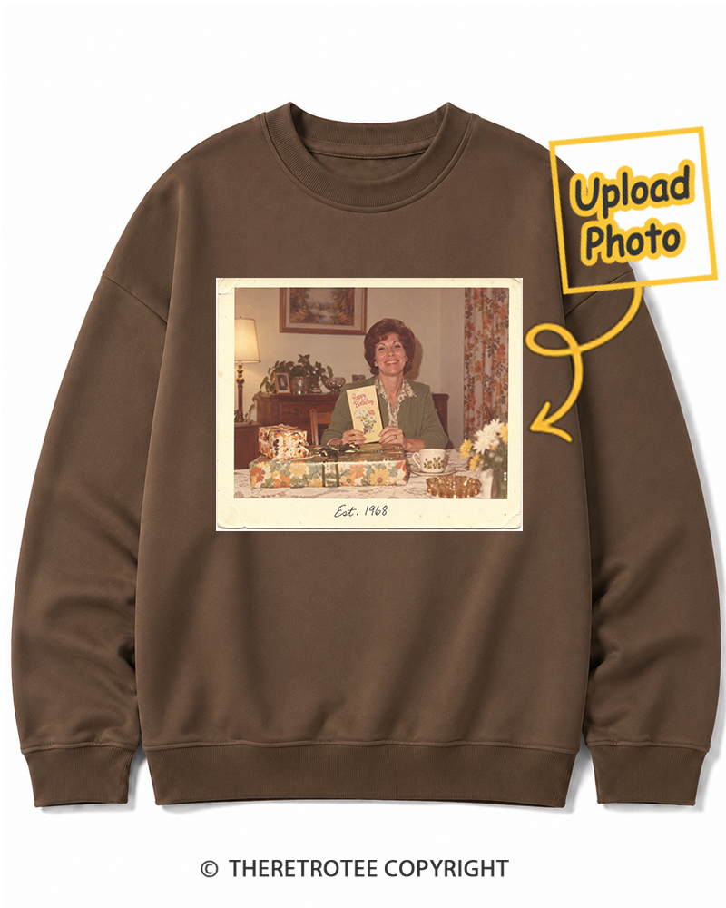 TheRetroTee Personalized Certified Classic 1968 Sweatshirt