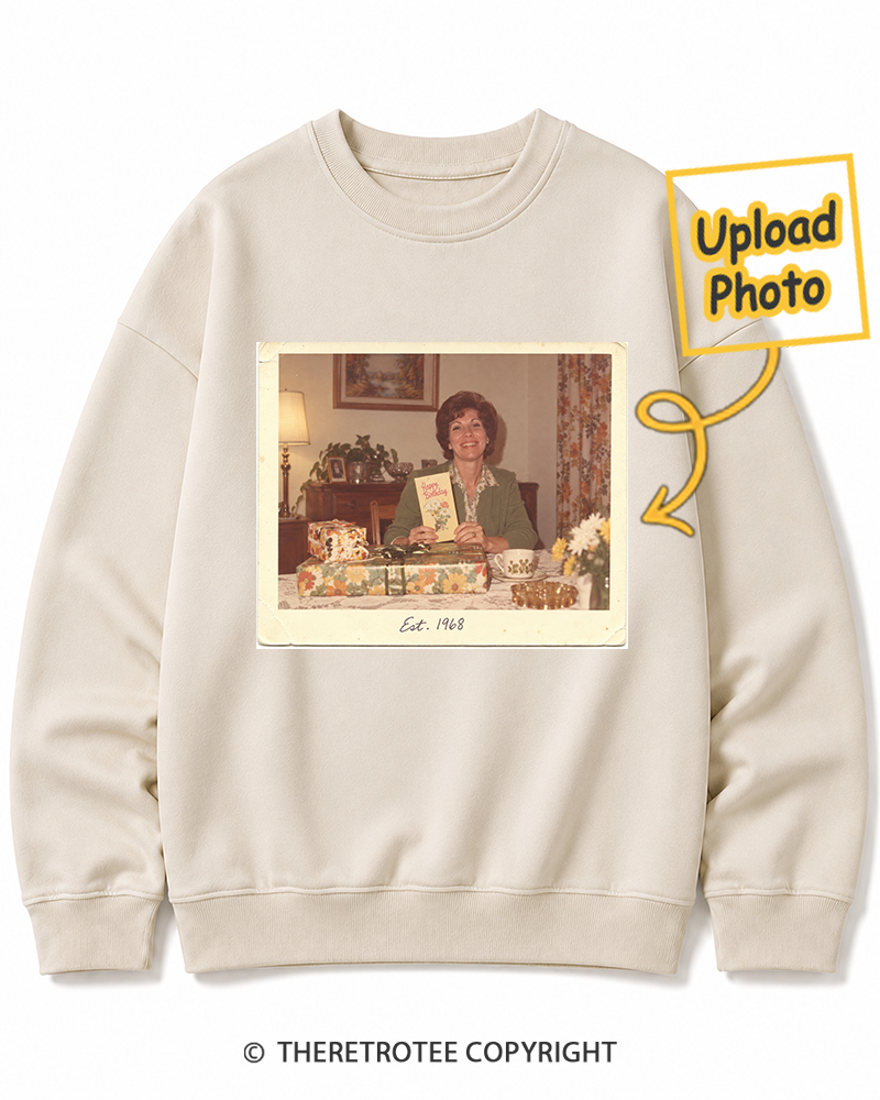 TheRetroTee Personalized Certified Classic 1968 Sweatshirt
