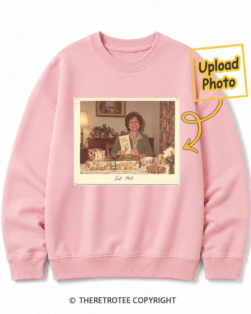 TheRetroTee Personalized Certified Classic 1968 Sweatshirt