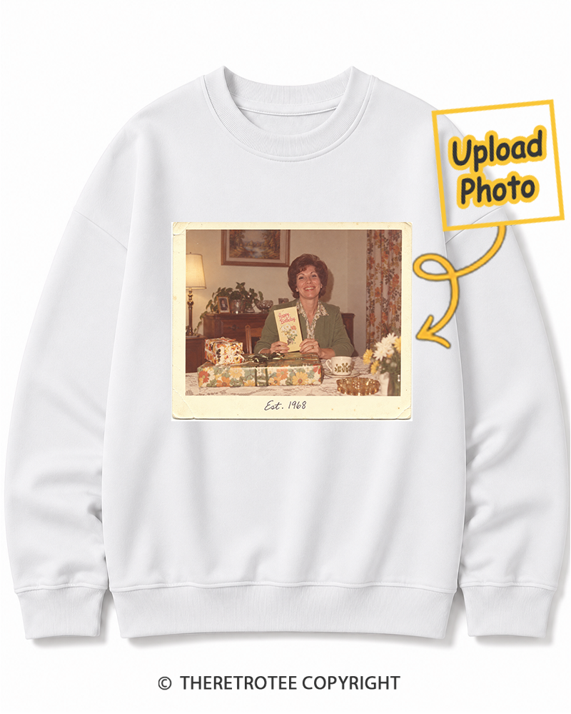 TheRetroTee Personalized Certified Classic 1968 Sweatshirt