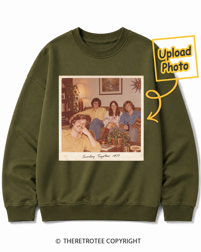 TheRetroTee Personalized Sunday Together 1977 Sweatshirt