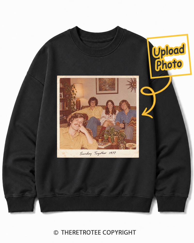 TheRetroTee Personalized Sunday Together 1977 Sweatshirt