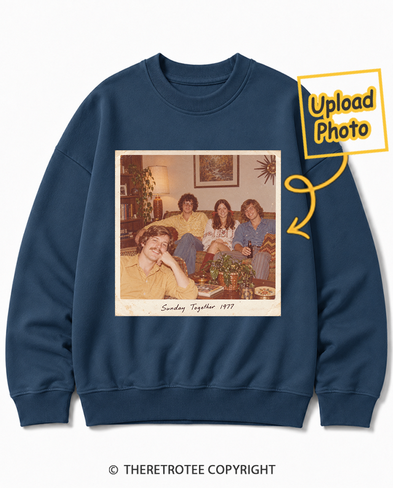 TheRetroTee Personalized Sunday Together 1977 Sweatshirt