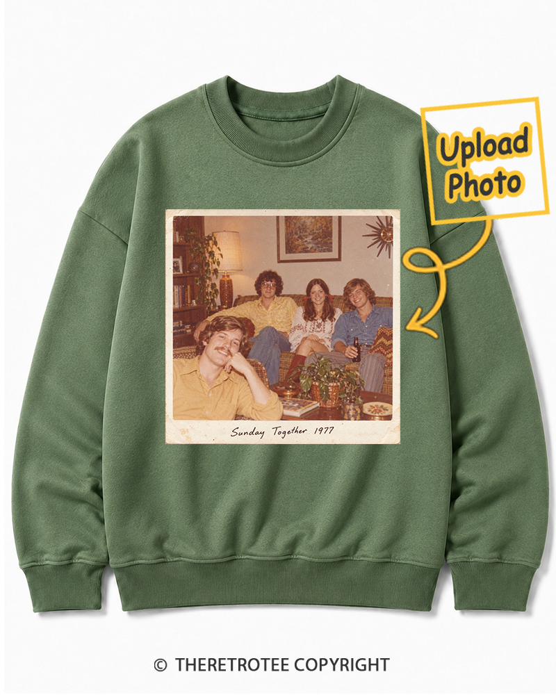 TheRetroTee Personalized Sunday Together 1977 Sweatshirt