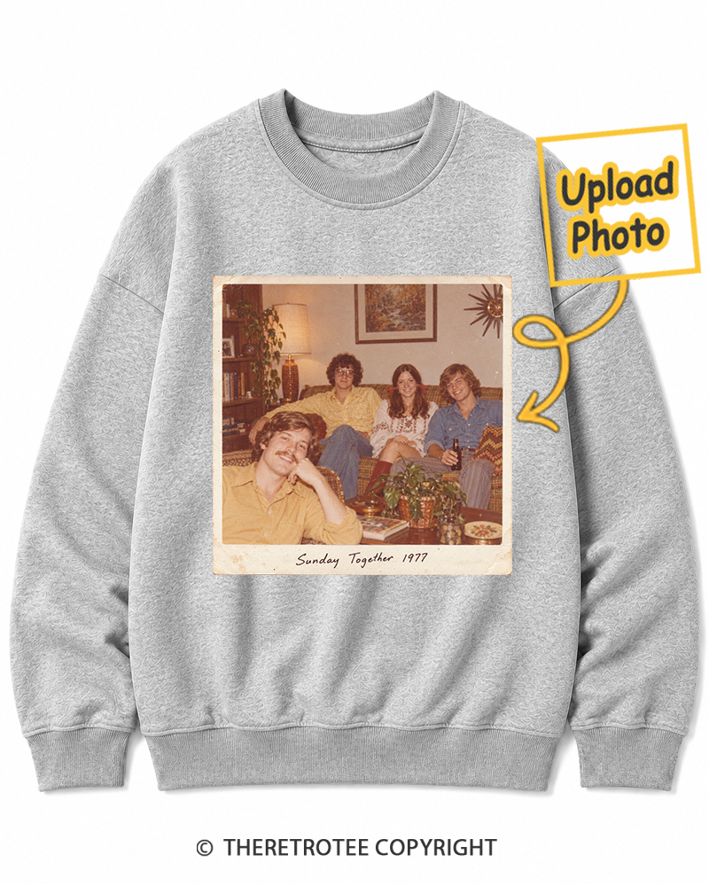 TheRetroTee Personalized Sunday Together 1977 Sweatshirt