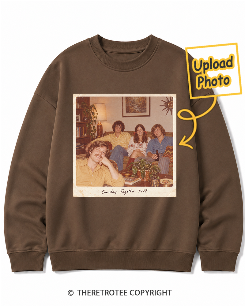 TheRetroTee Personalized Sunday Together 1977 Sweatshirt