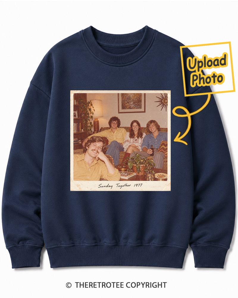 TheRetroTee Personalized Sunday Together 1977 Sweatshirt