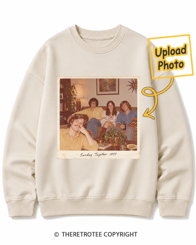 TheRetroTee Personalized Sunday Together 1977 Sweatshirt