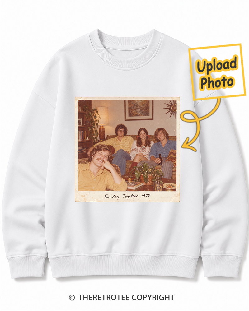 TheRetroTee Personalized Sunday Together 1977 Sweatshirt