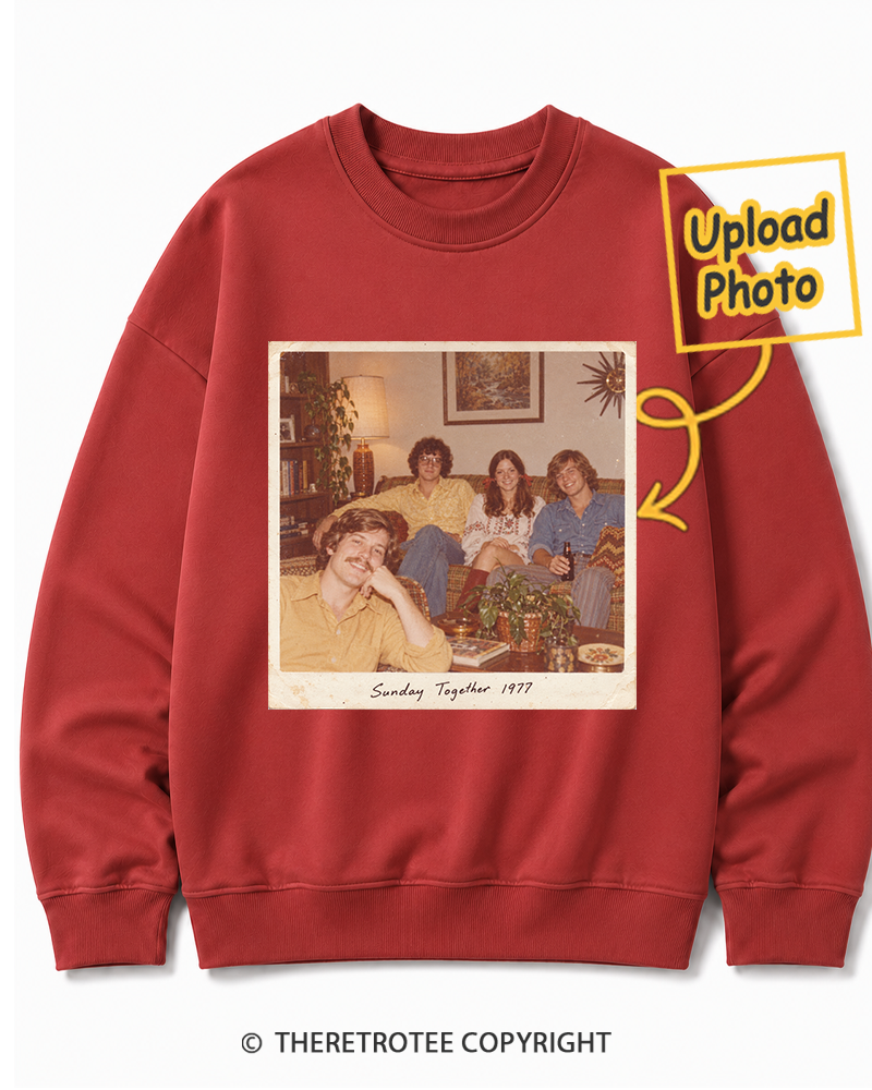 TheRetroTee Personalized Sunday Together 1977 Sweatshirt