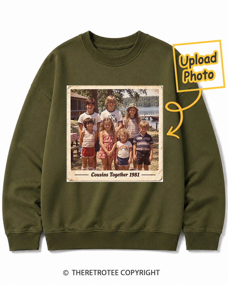 TheRetroTee Personalized Cousins Together 1981 Sweatshirt