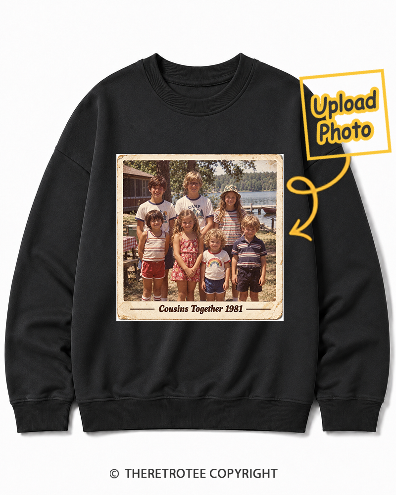 TheRetroTee Personalized Cousins Together 1981 Sweatshirt
