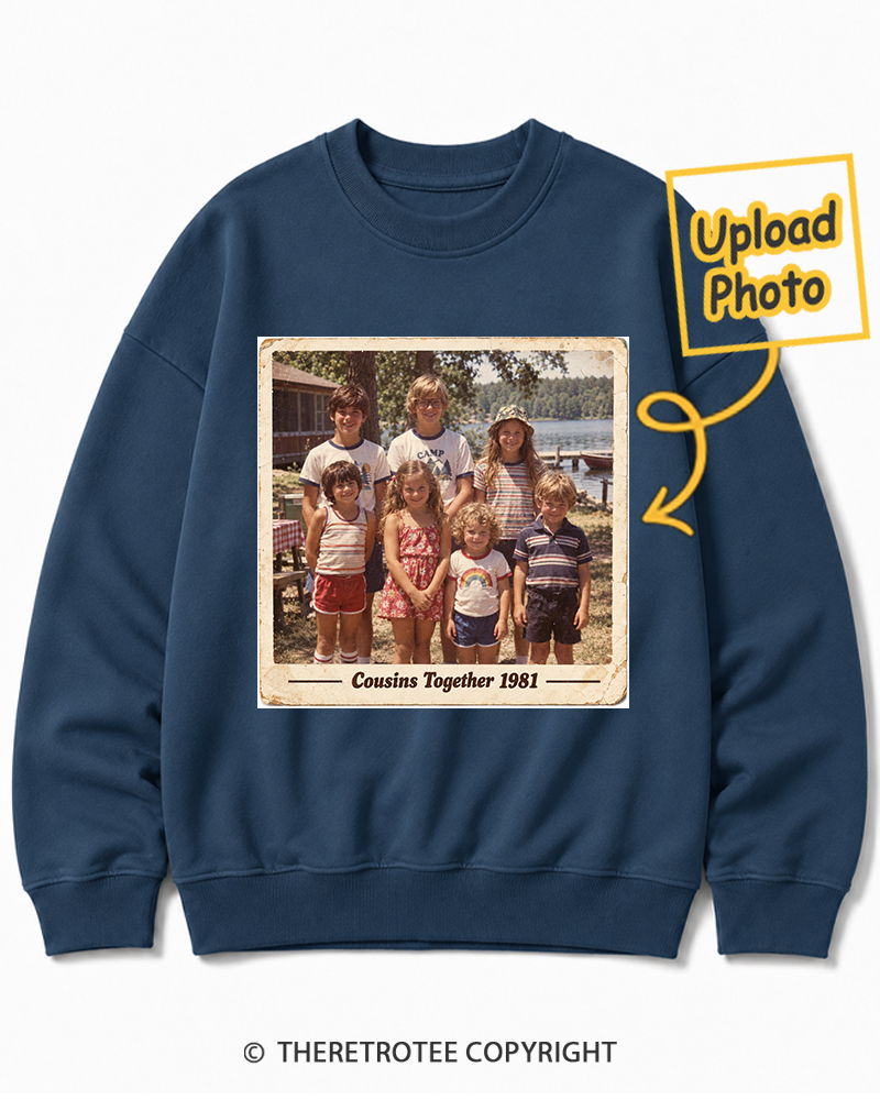 TheRetroTee Personalized Cousins Together 1981 Sweatshirt