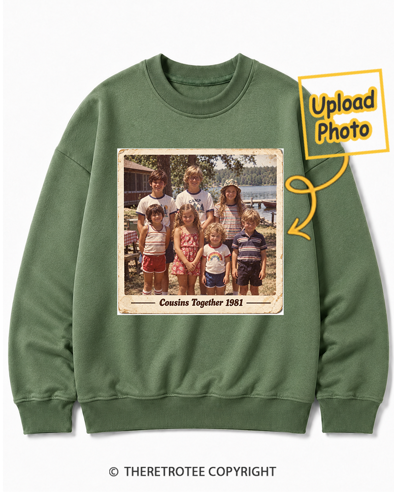 TheRetroTee Personalized Cousins Together 1981 Sweatshirt