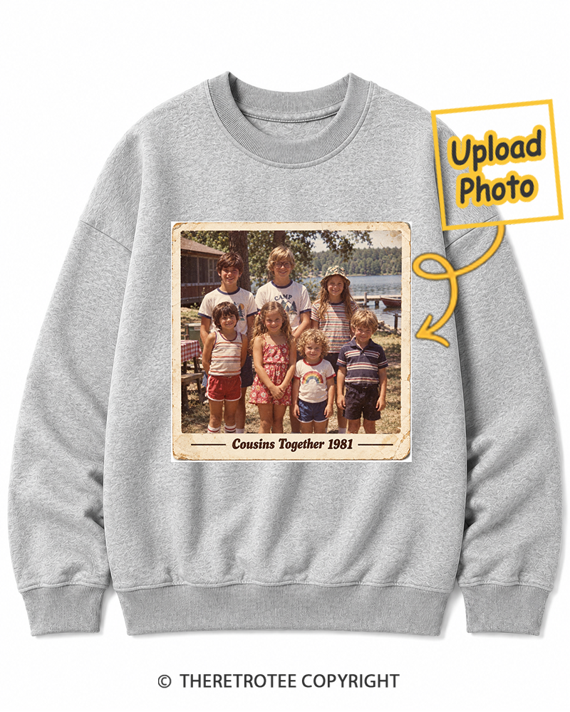 TheRetroTee Personalized Cousins Together 1981 Sweatshirt