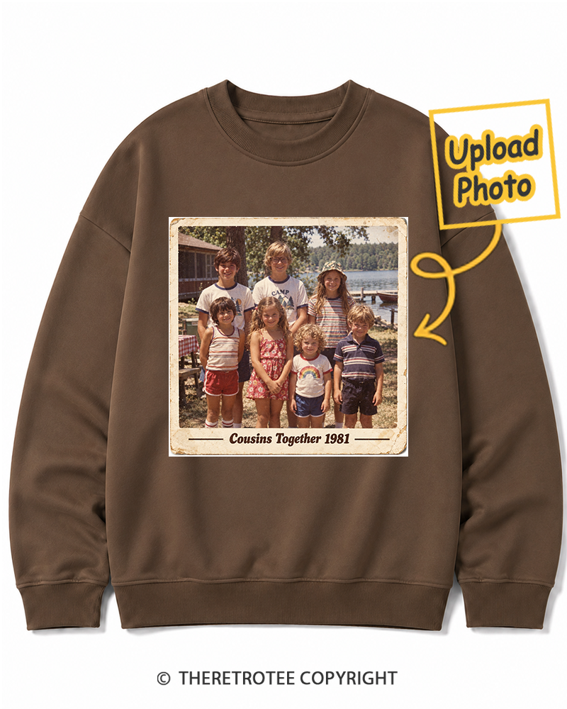 TheRetroTee Personalized Cousins Together 1981 Sweatshirt