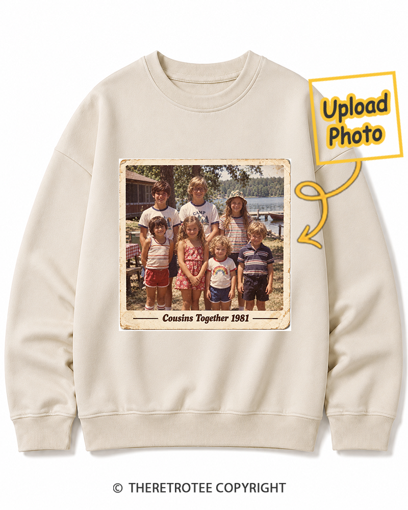 TheRetroTee Personalized Cousins Together 1981 Sweatshirt