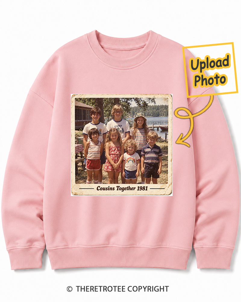 TheRetroTee Personalized Cousins Together 1981 Sweatshirt