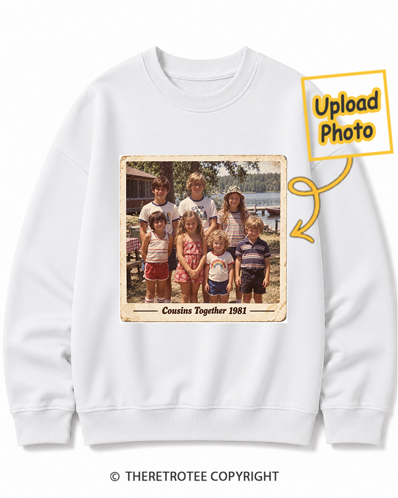 TheRetroTee Personalized Cousins Together 1981 Sweatshirt