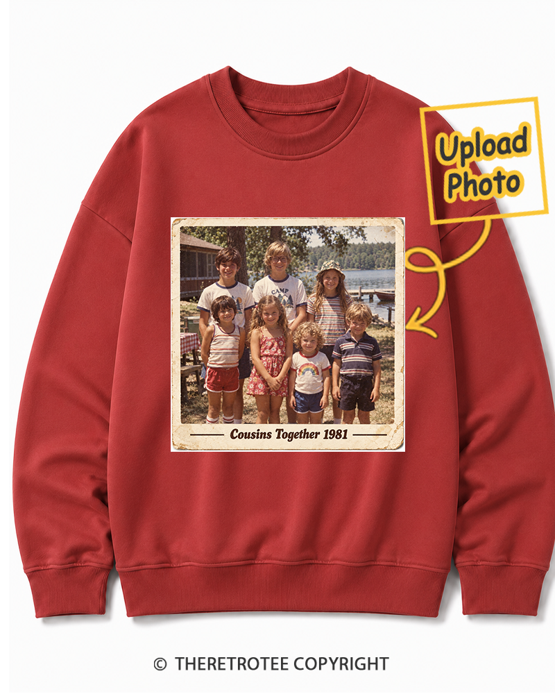 TheRetroTee Personalized Cousins Together 1981 Sweatshirt
