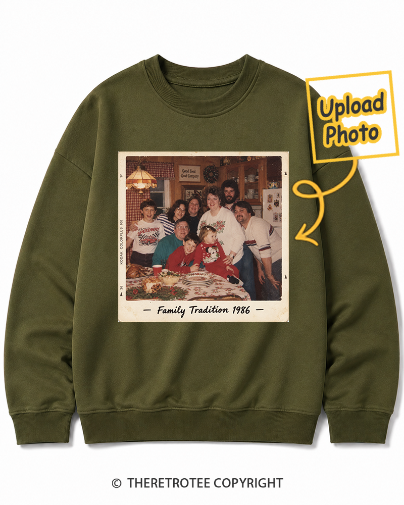 TheRetroTee Personalized Family Tradition 1986 Sweatshirt