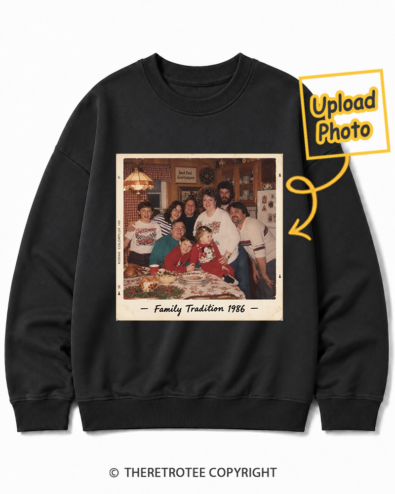 TheRetroTee Personalized Family Tradition 1986 Sweatshirt